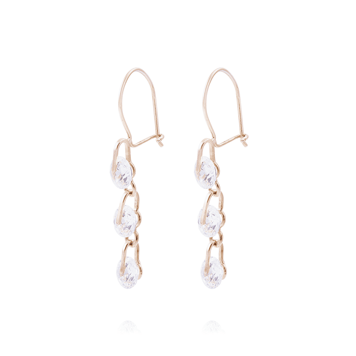 Aros Oro Miel 18kt Brillo que Enamora 1