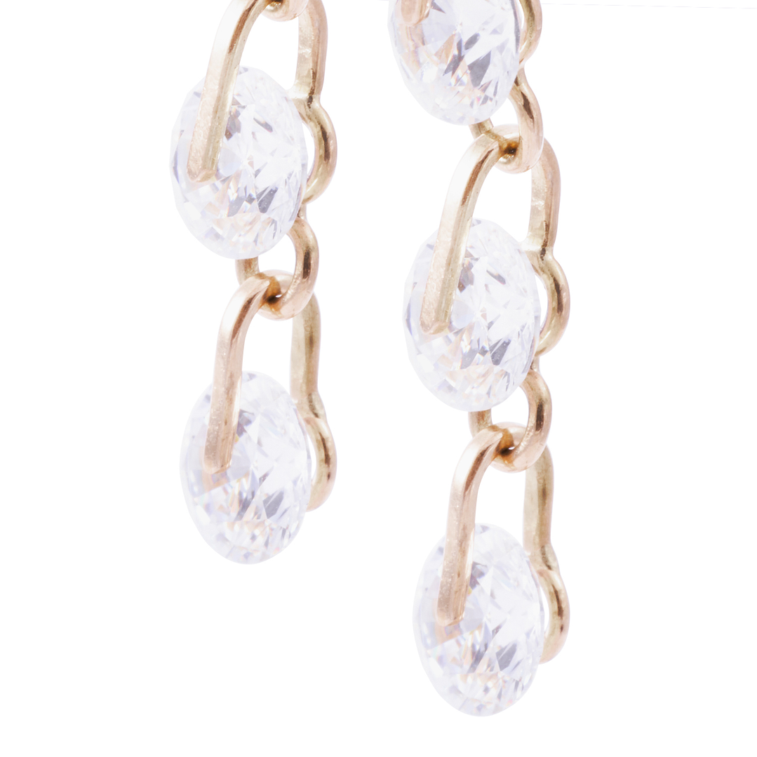 Aros Oro Miel 18kt Brillo que Enamora 2