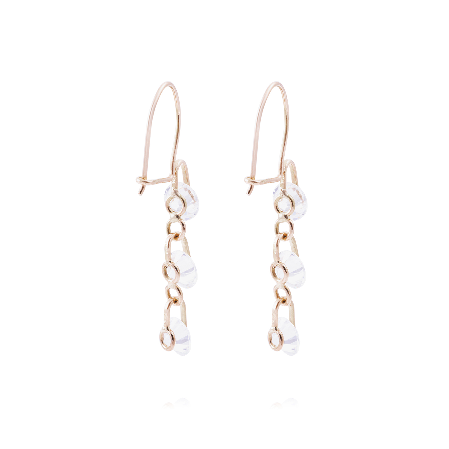 Aros Oro Miel 18kt Brillo que Enamora 3
