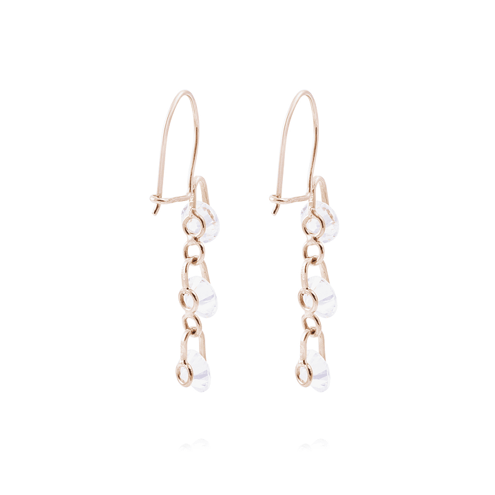 Aros Oro Miel 18kt Brillo que Enamora 3