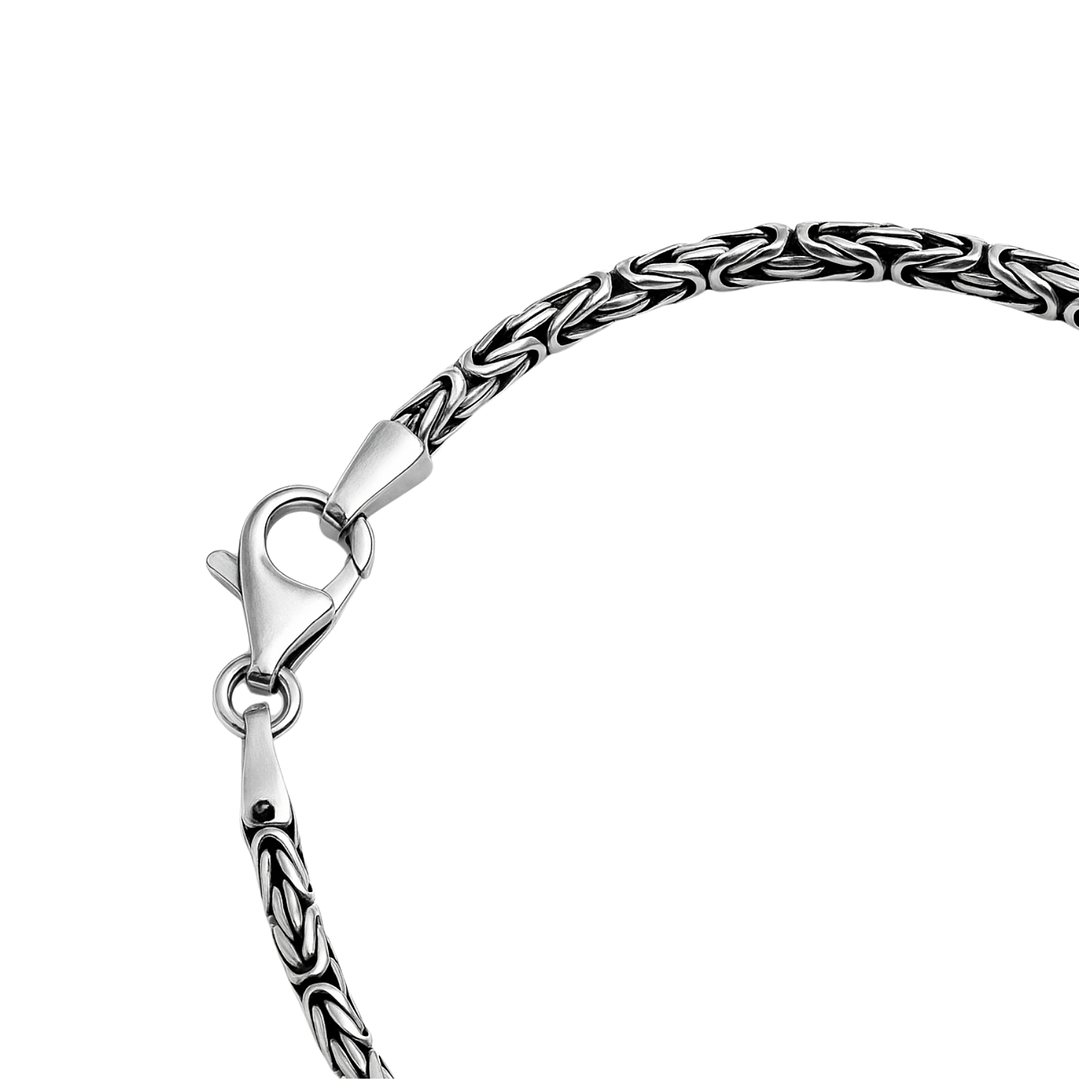 Cadena de Plata Esterlina 925 Bizantino 3