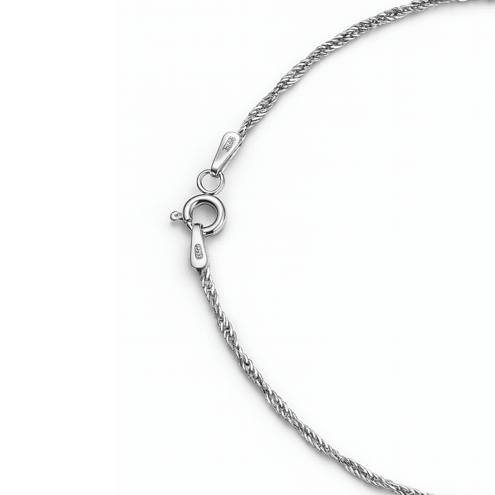 Cadena de Plata Esterlina 925 Singapure 3