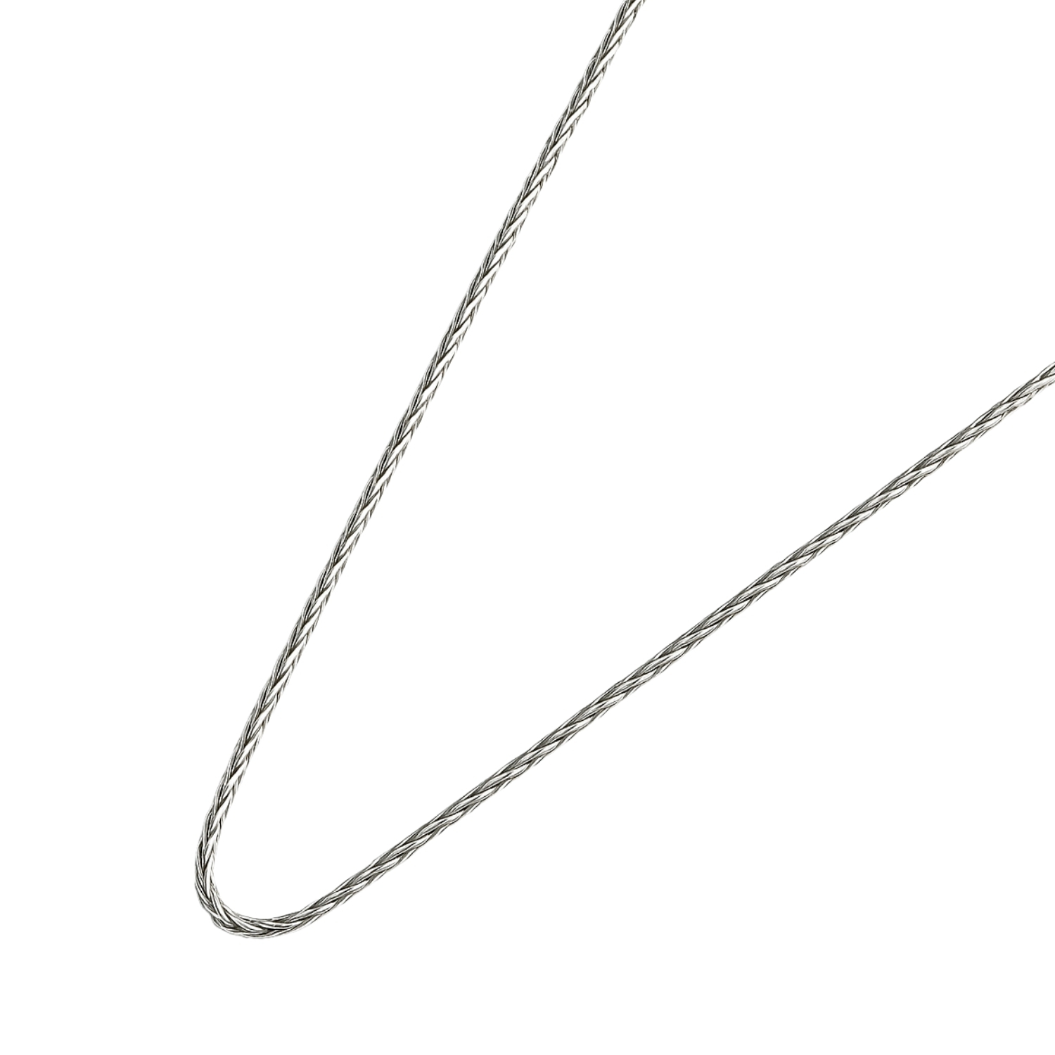 Cadena de Plata Esterlina 925 Mouse Tail Trenzada 1