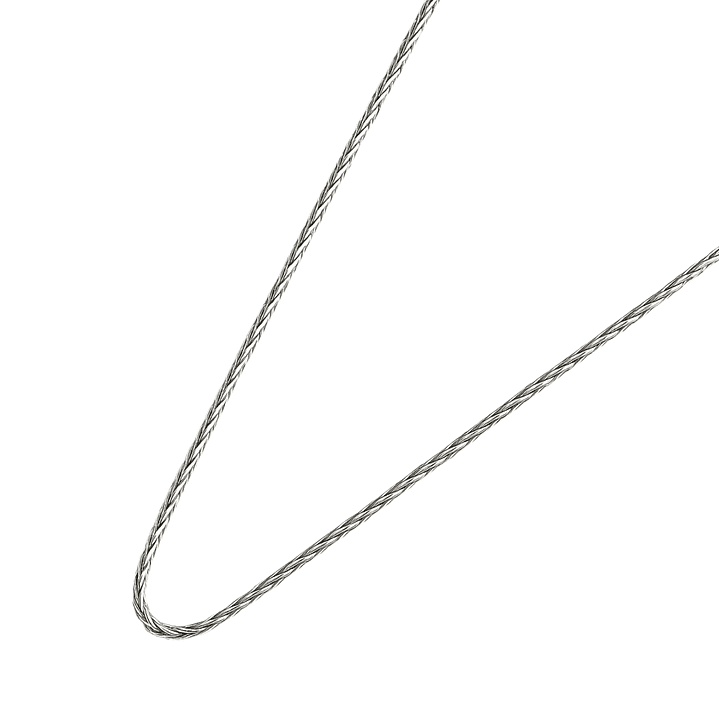 Cadena de Plata Esterlina 925 Mouse Tail Trenzada 1