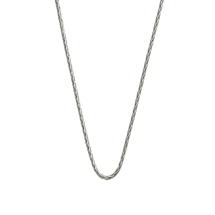 Cadena de Plata Esterlina 925 Mouse Tail Trenzada 2