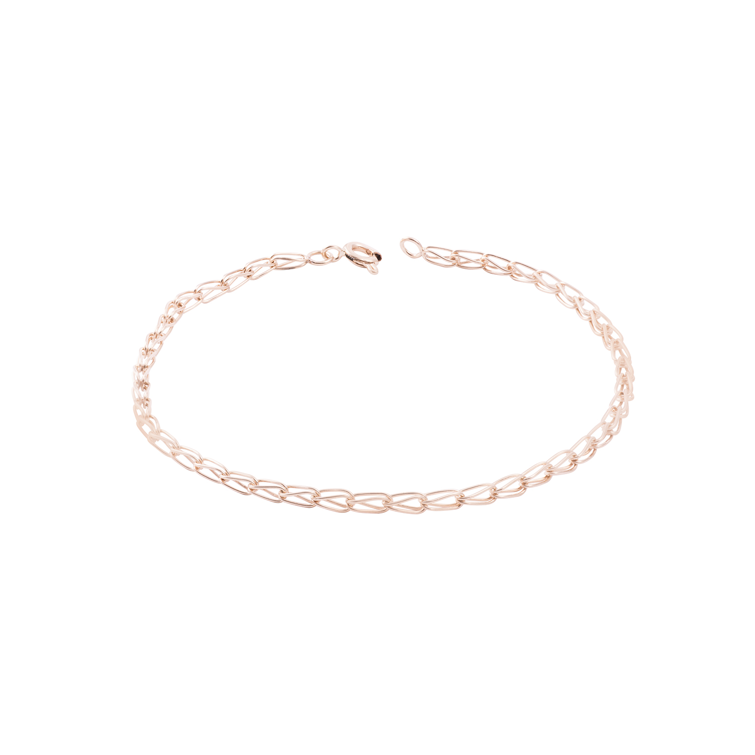 Pulsera Oro Miel 18Kt Modelo Jaula 1