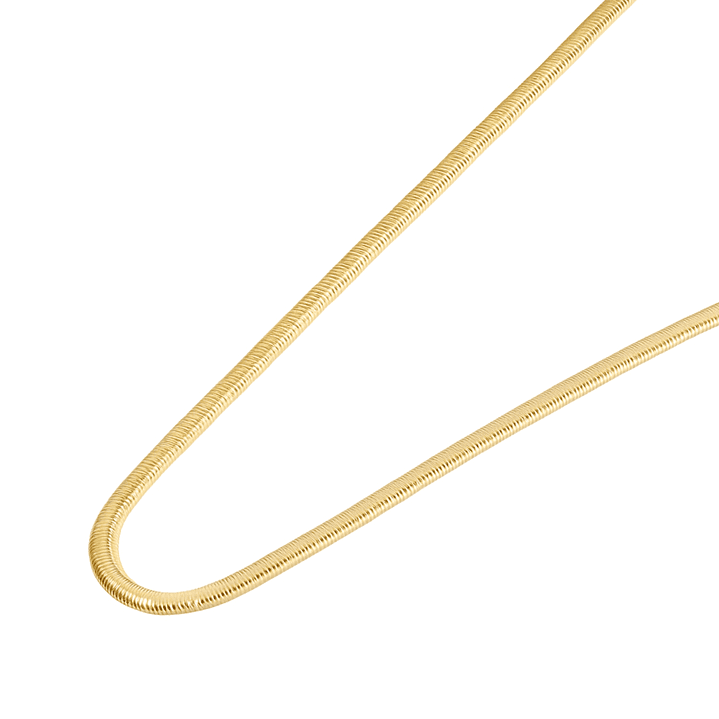 Collar de Plata Esterlina 925 Snake revestido en Oro 18kt 1