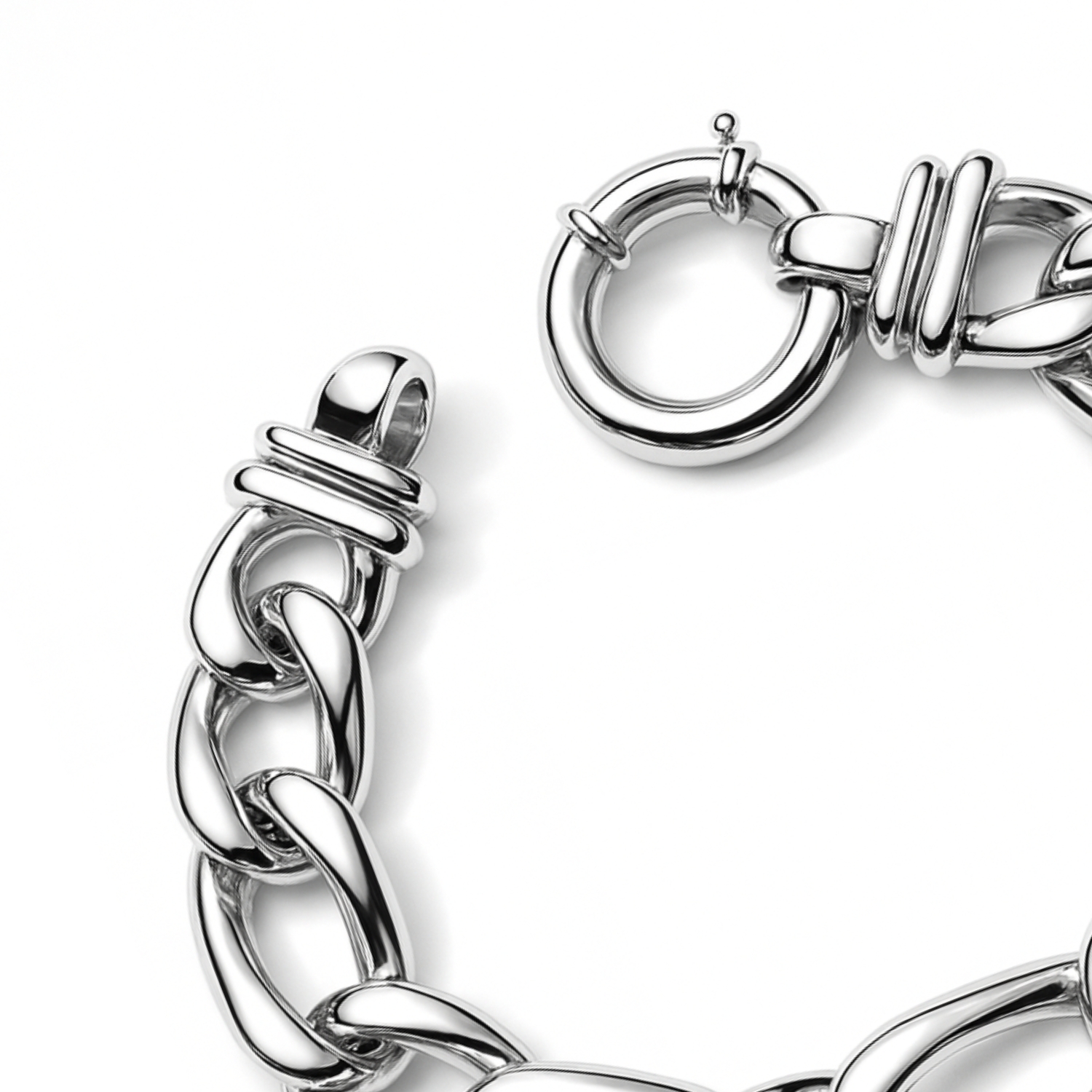 Pulsera de Plata Esterlina 925 Cadena Milano 3
