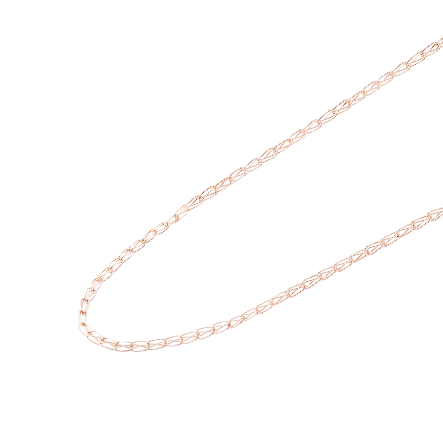 Cadena Oro Miel 18Kt Modelo Jaula 1