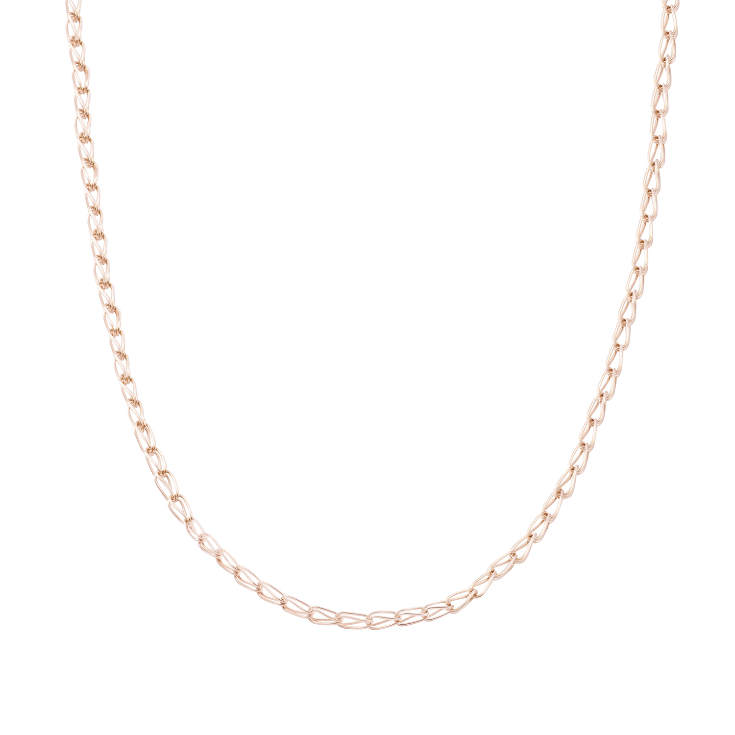 Cadena Oro Miel 18Kt Modelo Jaula 2