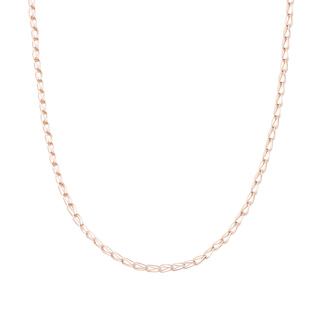 Cadena Oro Miel 18Kt Modelo Jaula 2