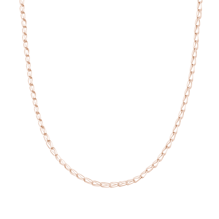 Cadena Oro Miel 18Kt Modelo Jaula 2