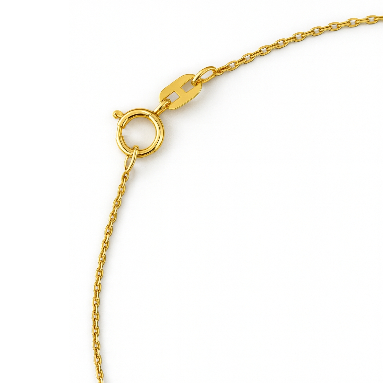 Cadena de Plata Esterlina 925 Limada revestida en Oro 18kt 3