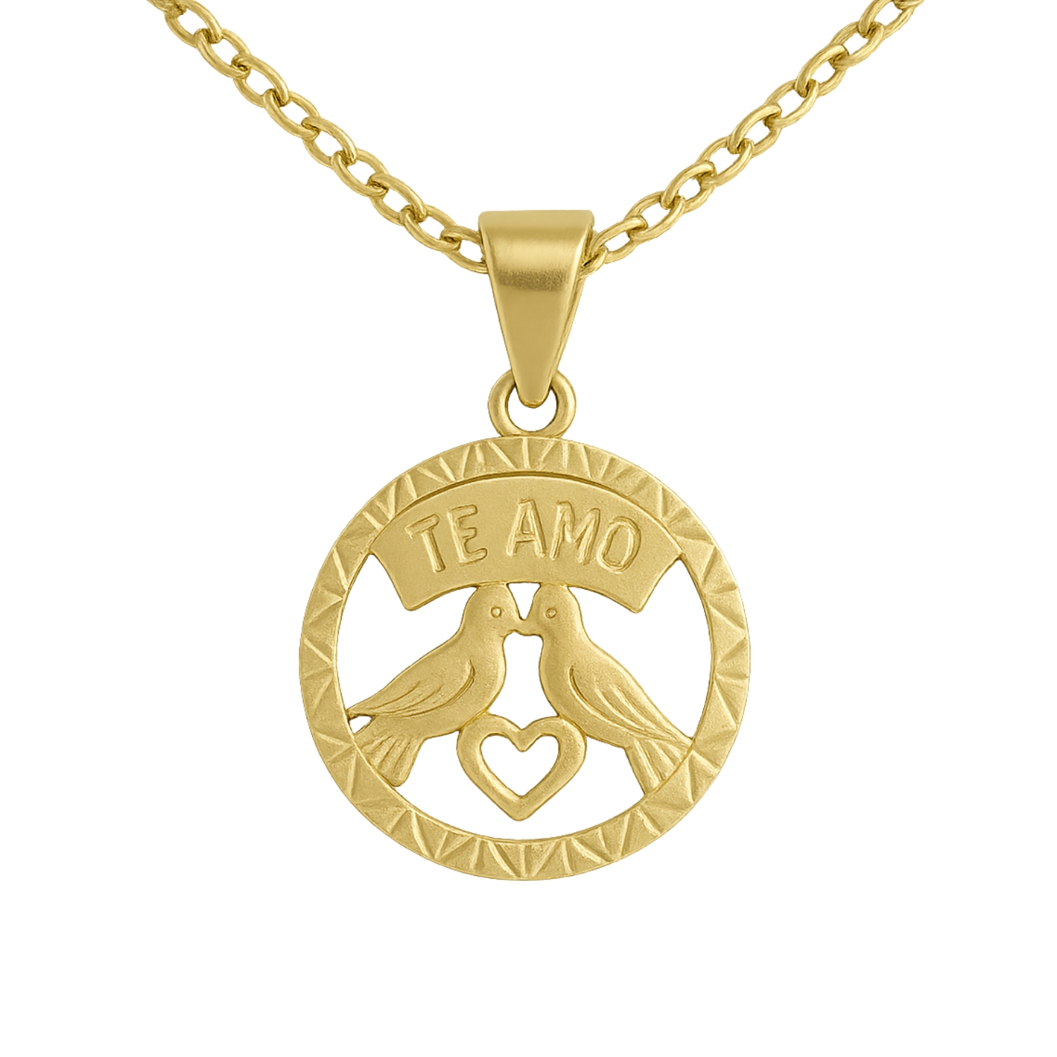 Colgante Oro 18kt Pajaritos 