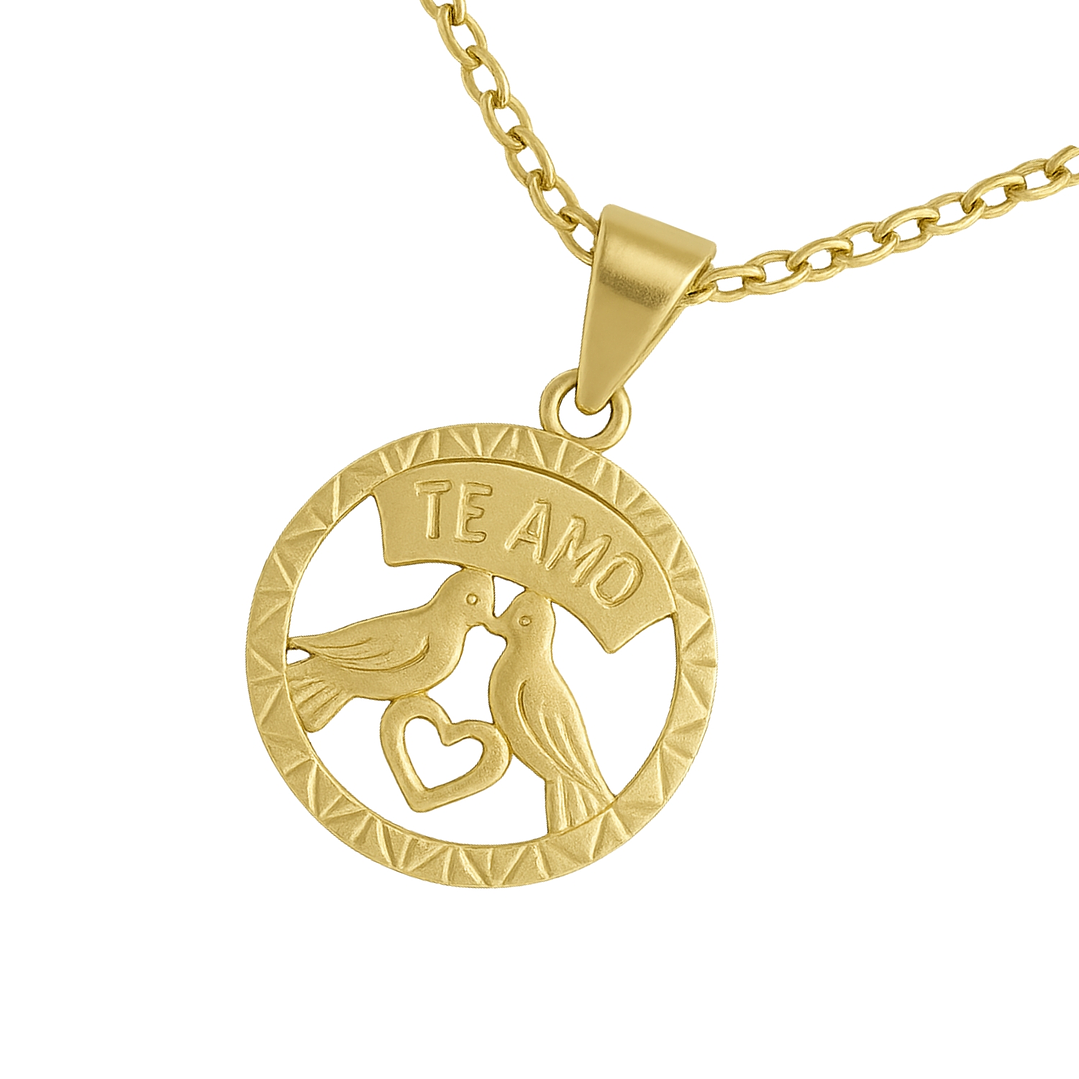 Colgante Oro 18kt Pajaritos 