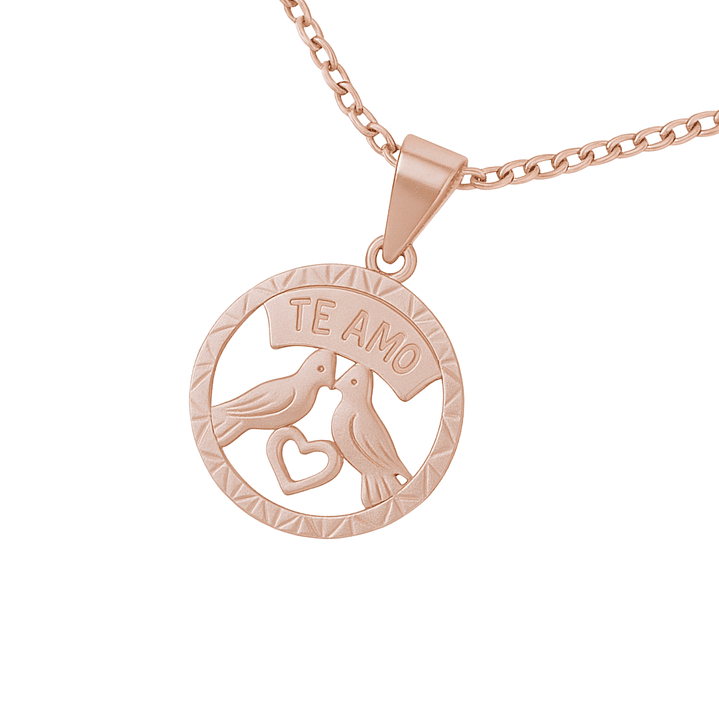 Colgante Oro 18kt Pajaritos 