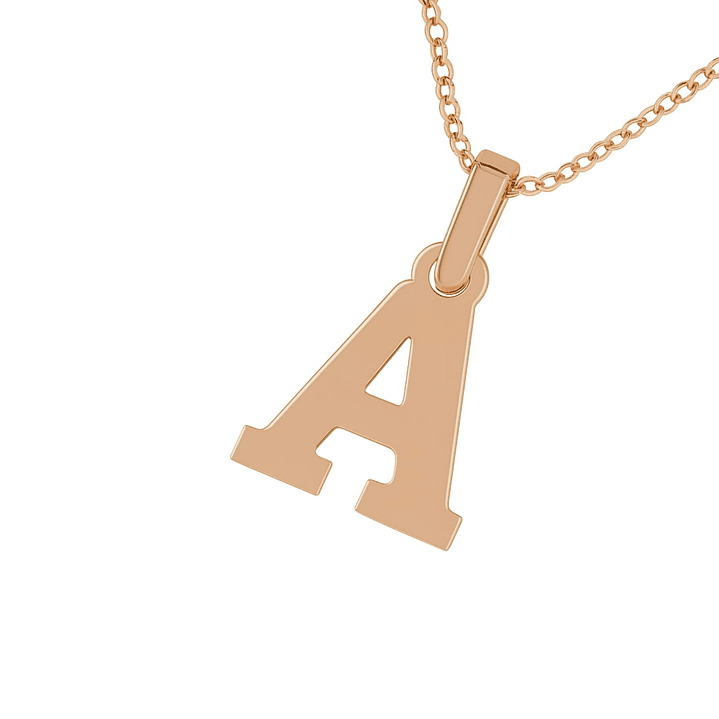 Colgante Oro 18kt Letra A 11