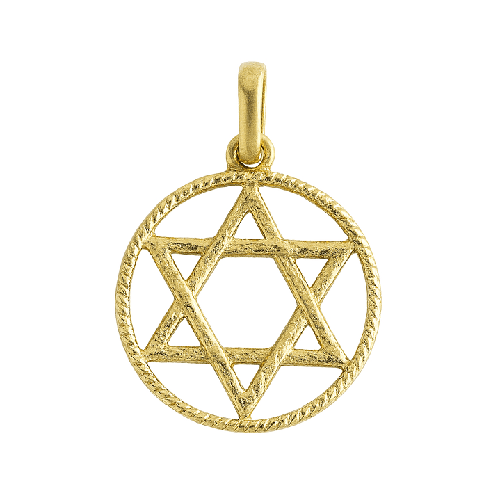 Colgante Oro 18kt Estrella de David 1