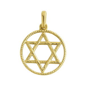 Colgante Oro 18kt Estrella de David