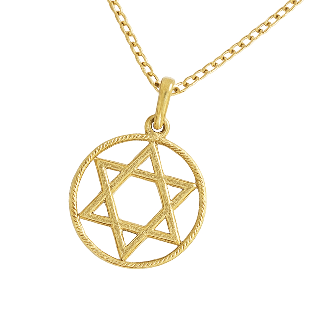 Colgante Oro 18kt Estrella de David 5