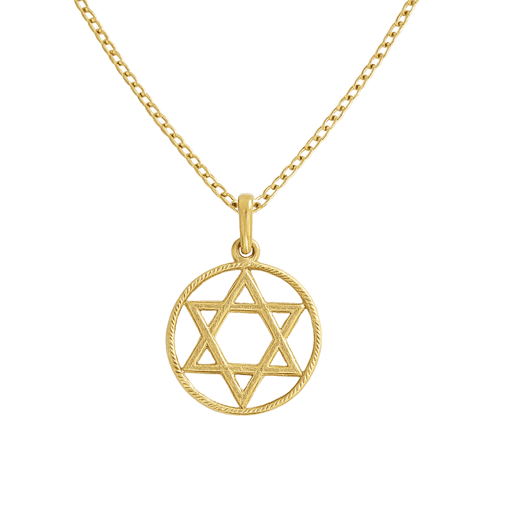Colgante Oro 18kt Estrella de David 6