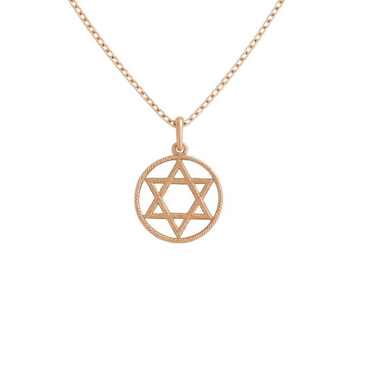 Colgante Oro 18kt Estrella de David 11