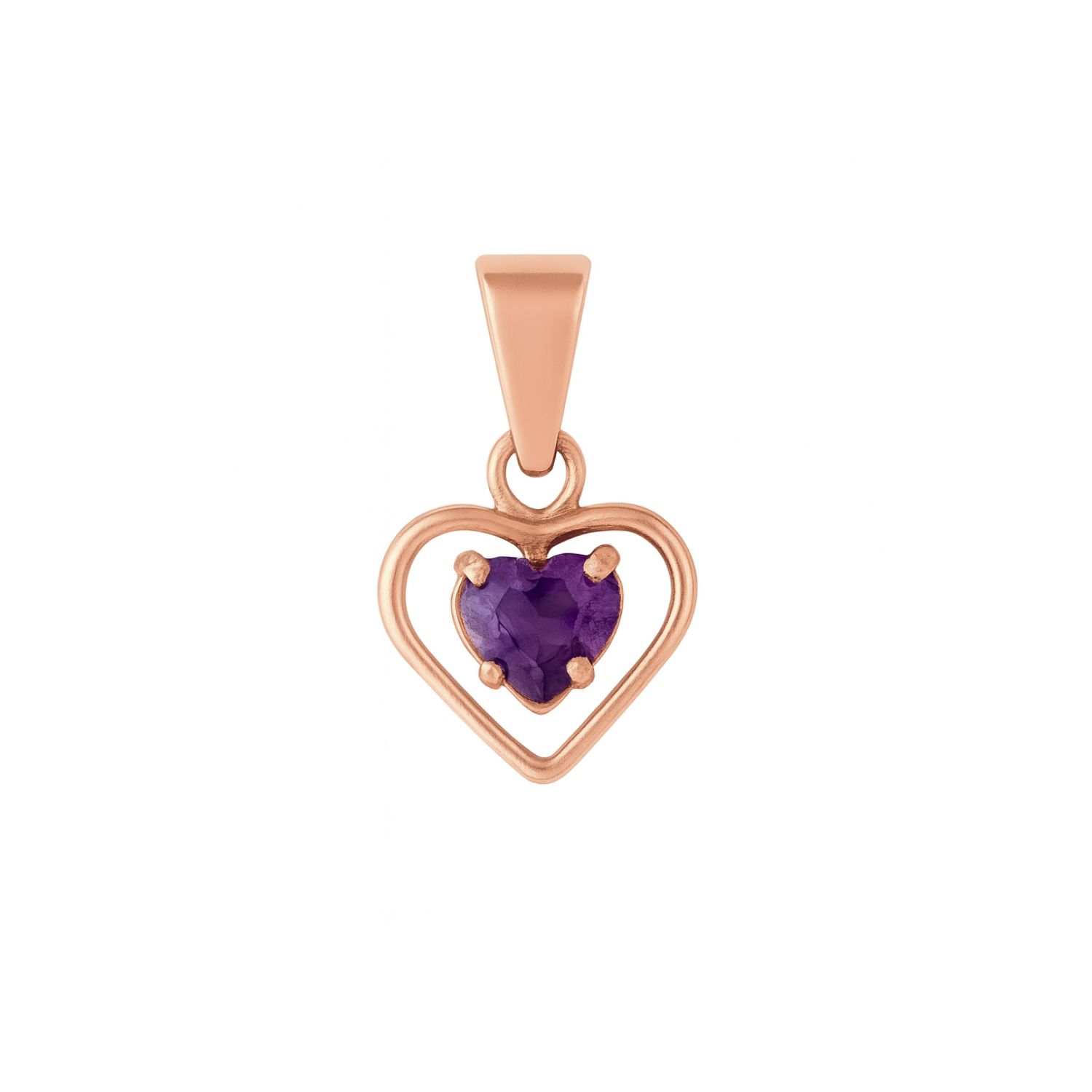 Colgante Oro 18kt Doble Corazón y Circonita 3