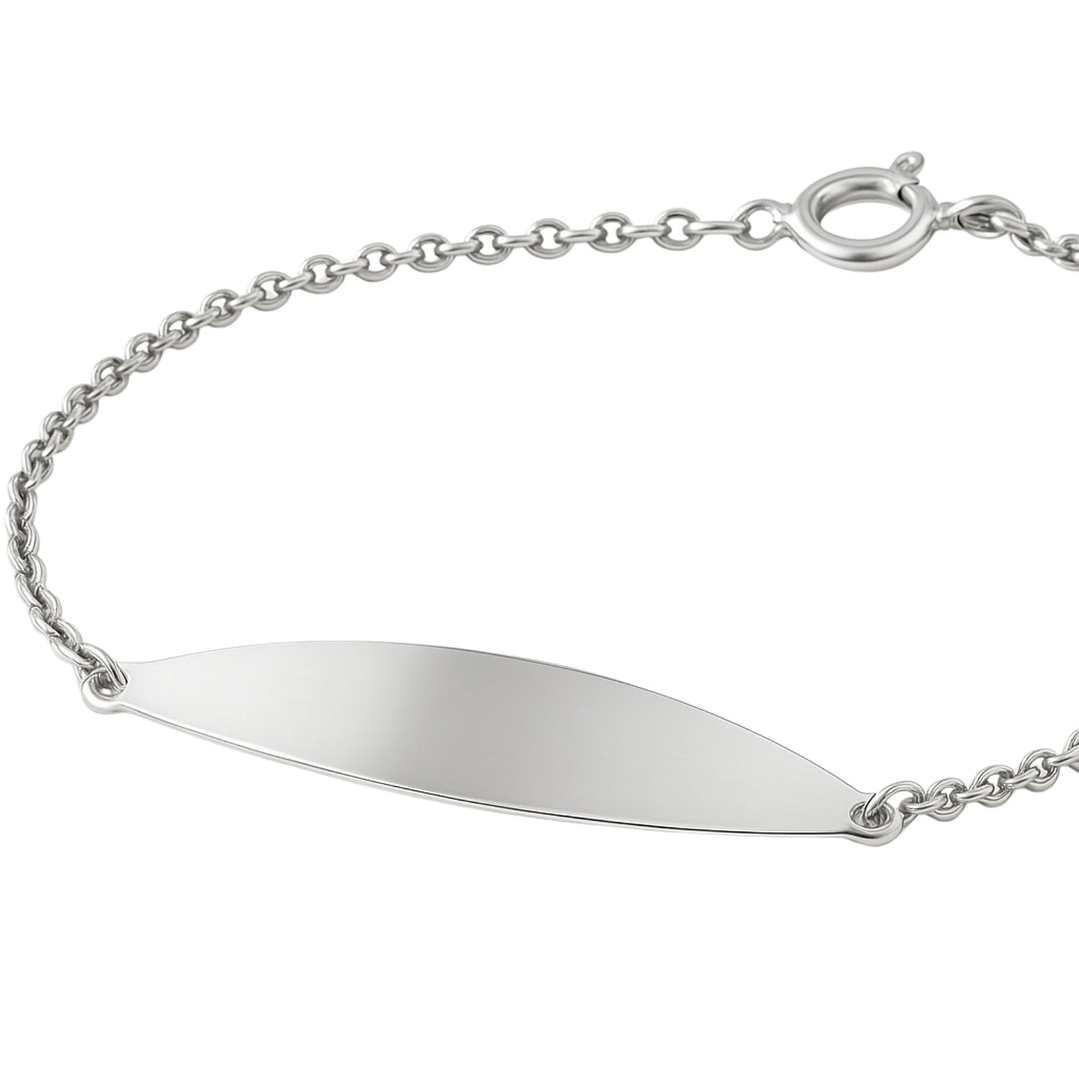 Pulsera Oro 18kt Placa Ovalada 9