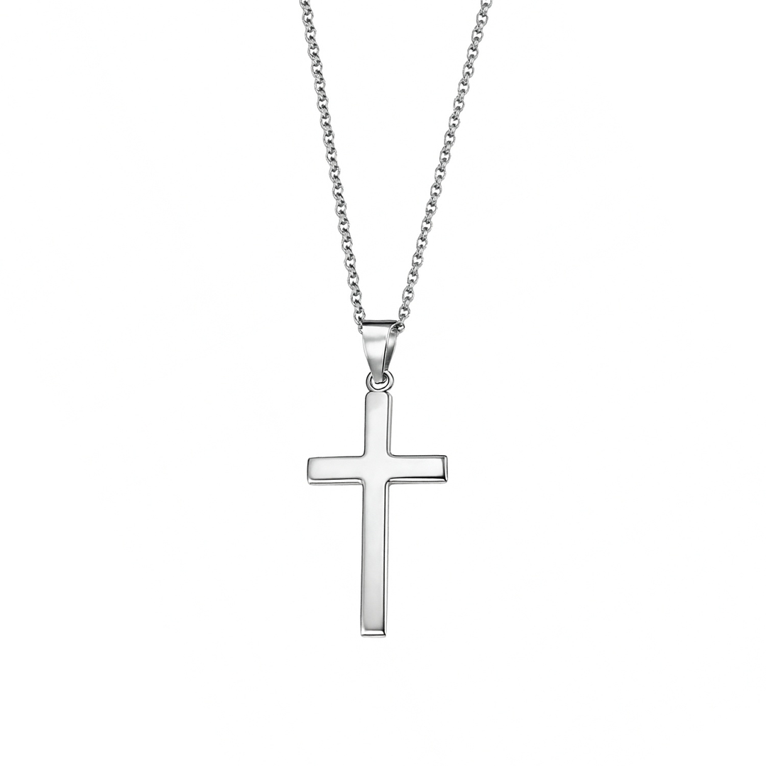 Colgante de Plata Esterlina 925 Cruz 35X20MM 3