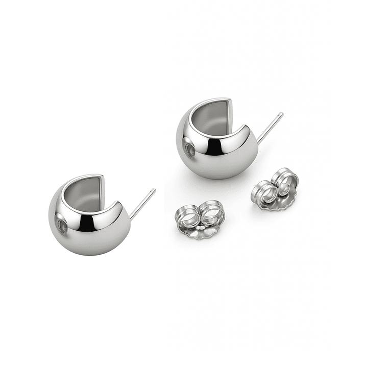 Aros de Plata Esterlina 925 Esfera 3