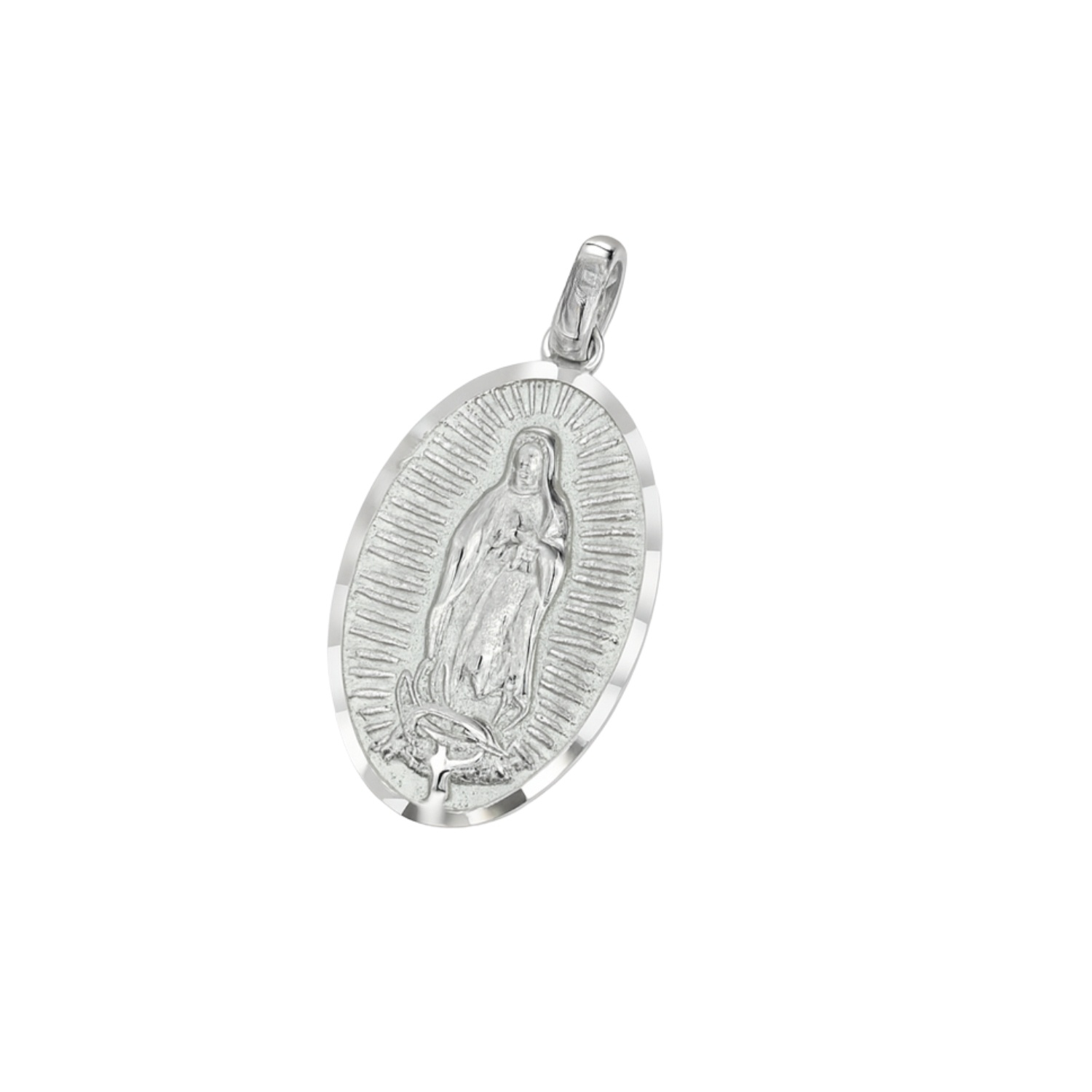 Colgante de Plata Esterlina 925 Virgen de Guadalupe 22X15MM 1