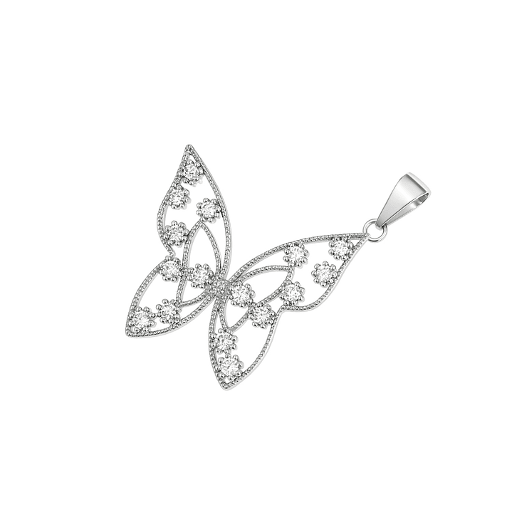 Colgante de Plata Esterlina 925 Mariposa con Circonita 1