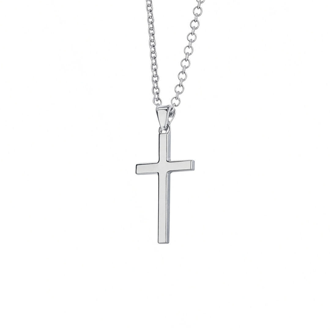 Colgante de Plata Esterlina 925 Cruz 25X15MM 3