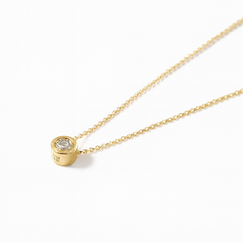 Collar de Oro 18kt con Diamantes 8 Pts Totales SI/H Corte Brillante - By Danielle Costantini 1