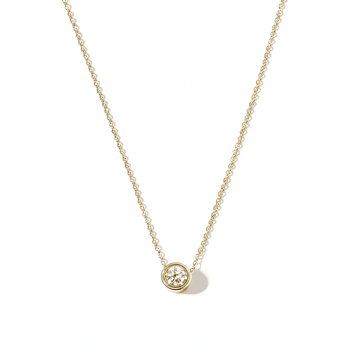 Collar de Oro 18kt con Diamantes 8 Pts Totales SI/H Corte Brillante - By Danielle Costantini 2