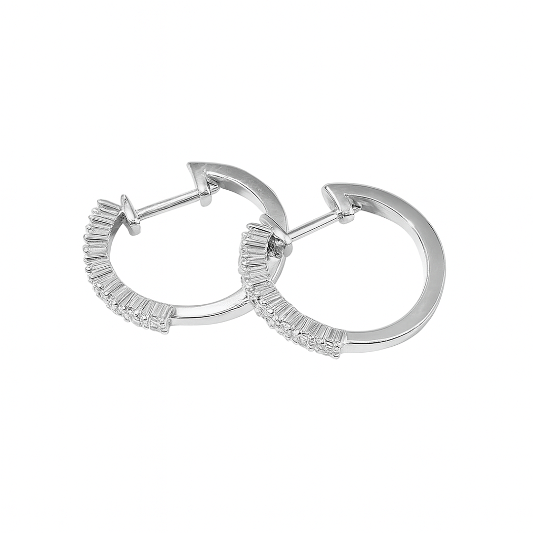 Aros de Oro 18kt Diamantes 37 Pts es G/VS Corte Brillante | Danielle Costantini 3