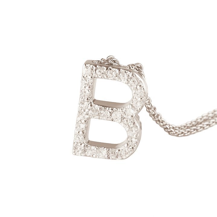 Collar de Oro Blanco 18kt con Diamantes 14 Pts Totales SI/H Corte Brillante - By Danielle Costantini 2