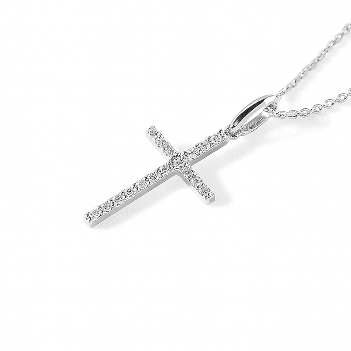 Collar de Oro Blanco 18kt con Diamantes Pts Totales SI/H Corte Brillante 30148 - By Danielle Costantini 2