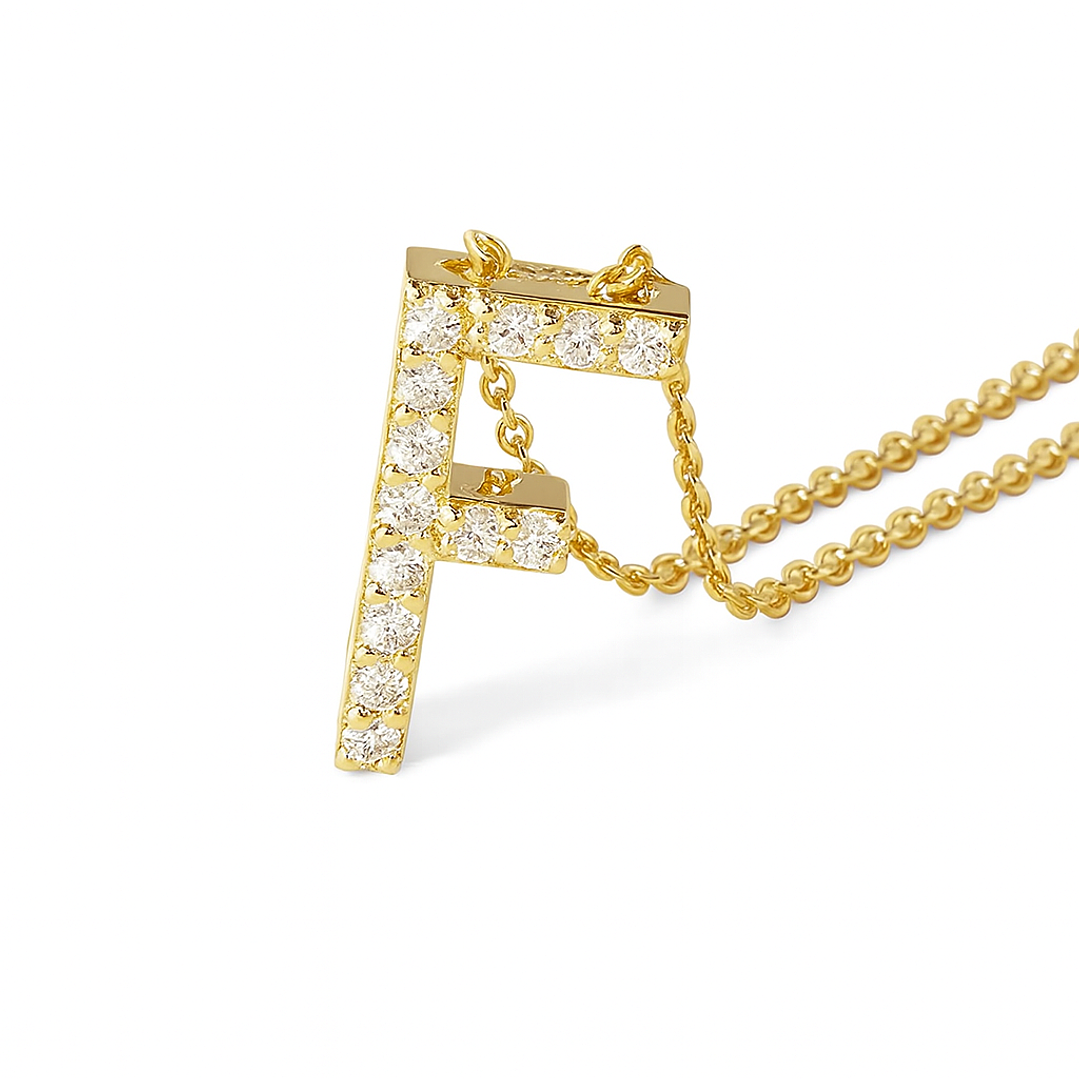 Collar de Oro 18kt con Diamantes 7 Pts Totales SI/H Corte Brillante - By Danielle Costantini 2