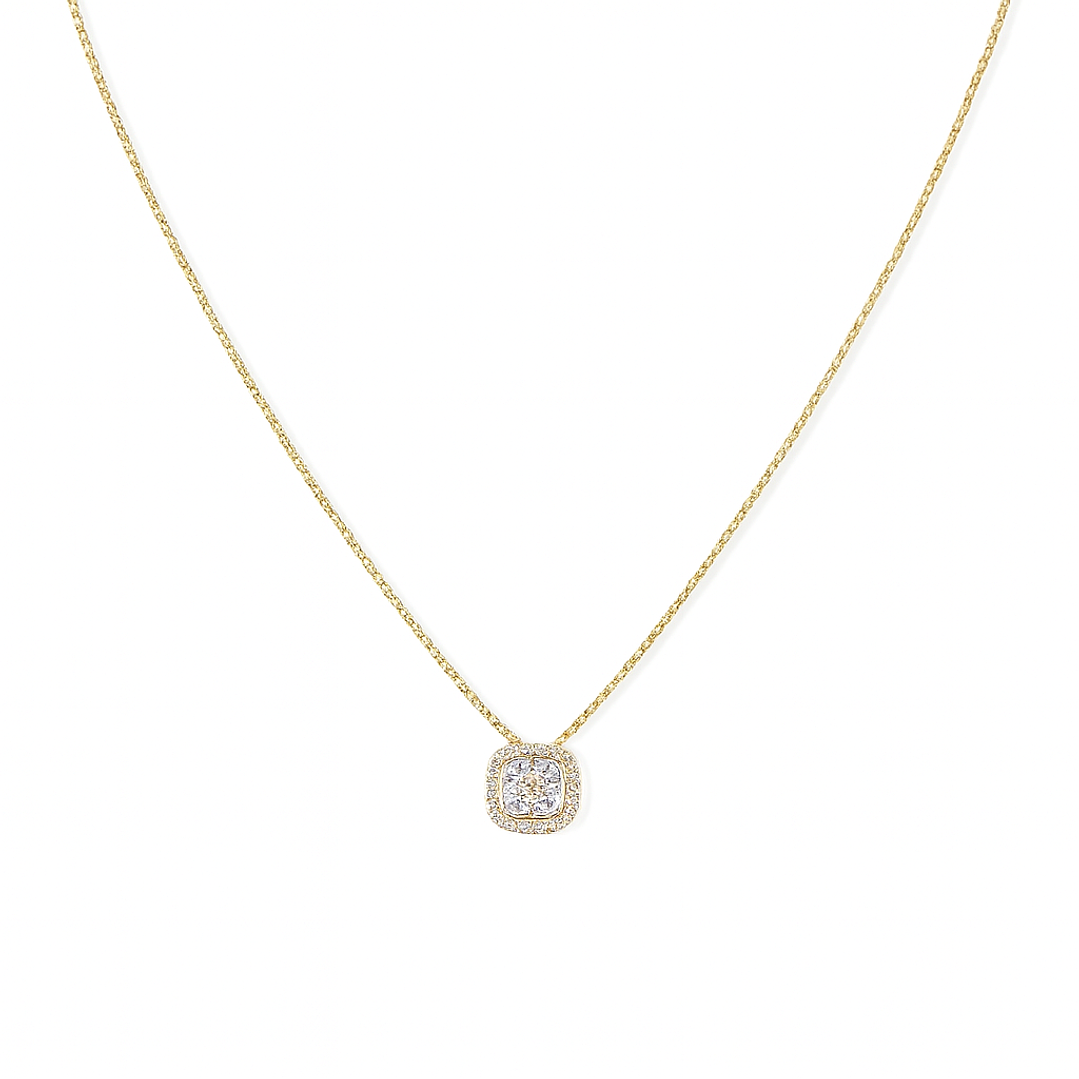 Collar de Oro 18kt con Diamantes 25 Pts Totales SI/H Corte Brillante - By Danielle Costantini 3