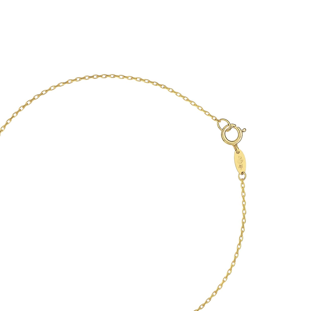 Collar Oro Amarillo 18kt Cinco Corazones 3