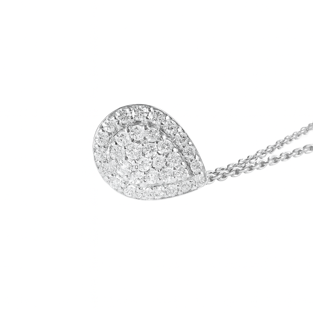 Collar de Oro Blanco 18kt con Diamantes 28 Pts Totales SI/H Corte Brillante - By Danielle Costantini 2