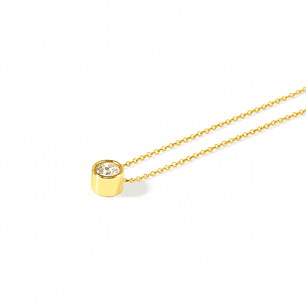 Collar de Oro 18kt con Diamantes 10 Pts Totales SI/H Corte Brillante - By Danielle Costantini