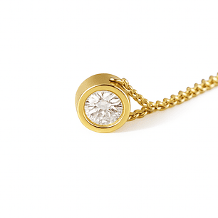 Collar de Oro 18kt con Diamantes 10 Pts Totales SI/H Corte Brillante - By Danielle Costantini