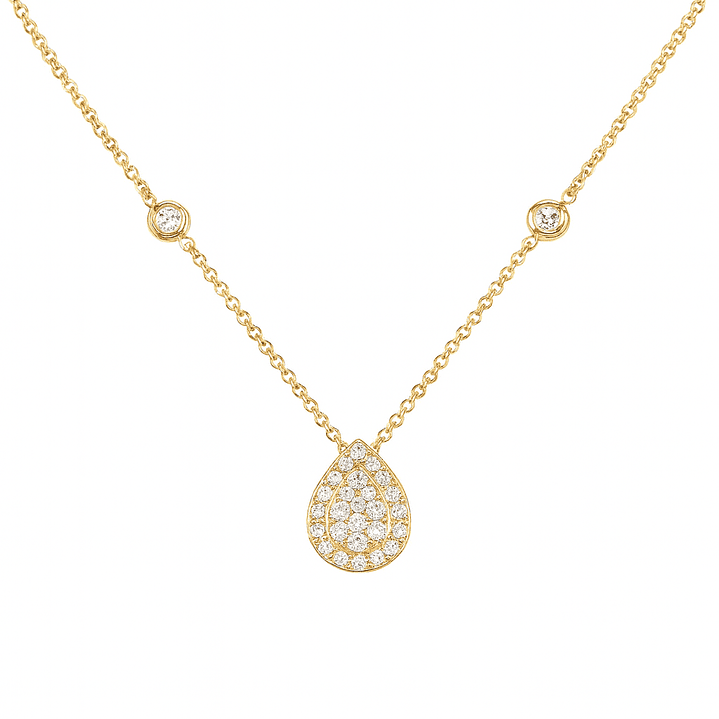 Collar de Oro 18kt con Diamantes 26 Pts Totales SI/H Corte Brillante - By Danielle Costantini 3