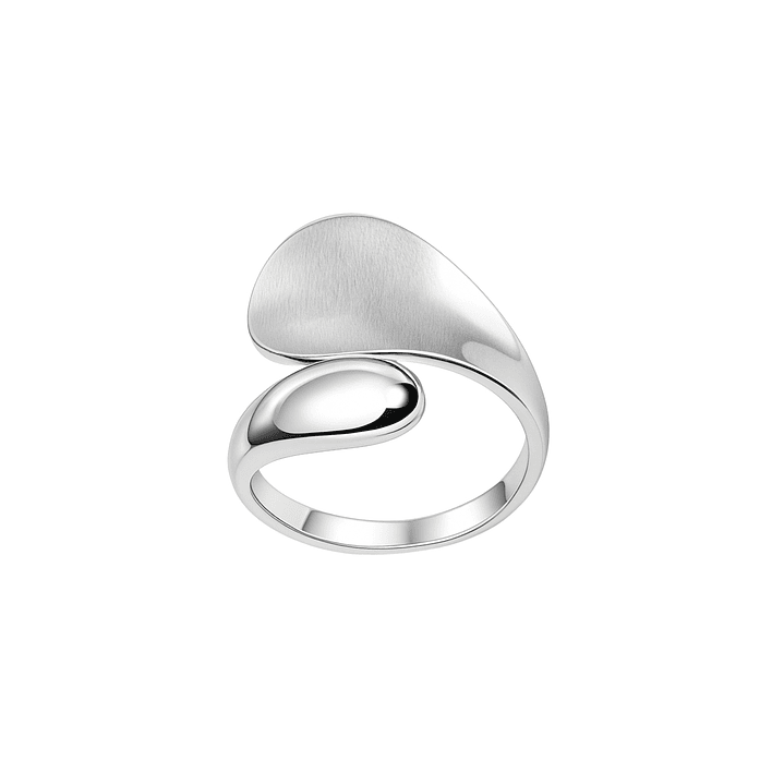 Anillo de Plata Esterlina 925 Liso Cruzado 2