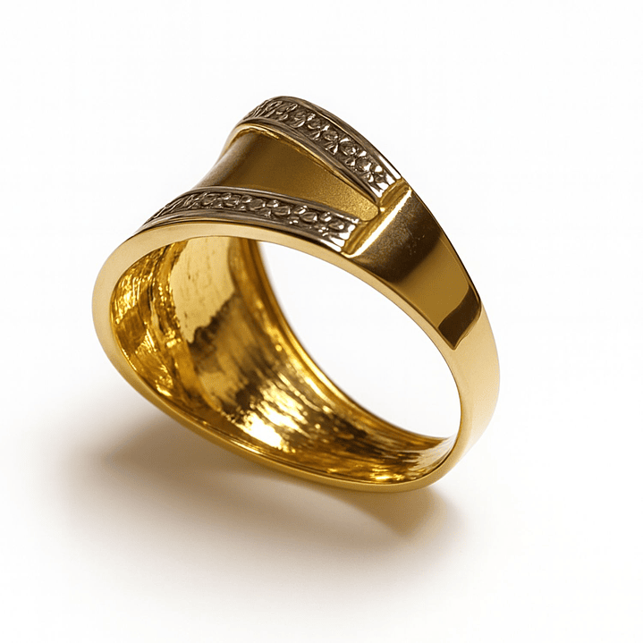 Anillo Oro 18kt Satinado 2