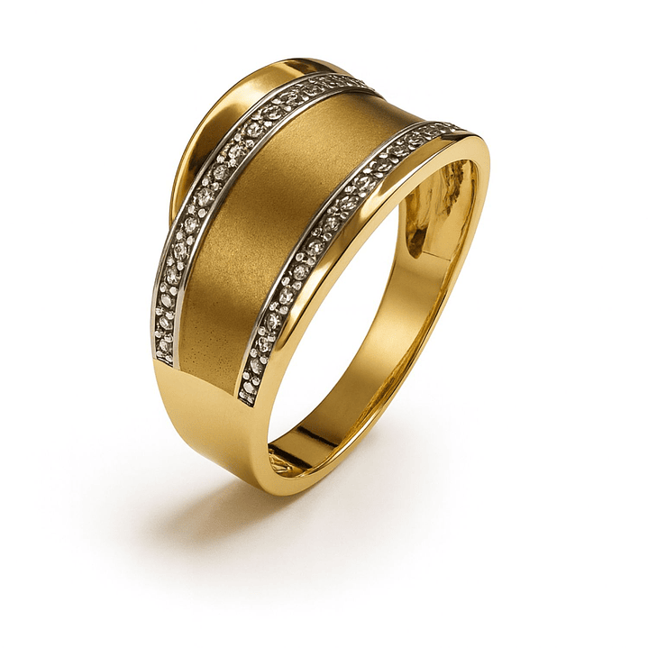 Anillo Oro 18kt Satinado 3