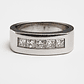 Anillo Oro Blanco 18kt Diamantes 55 Pts. Corte Prince - Miniatura 2