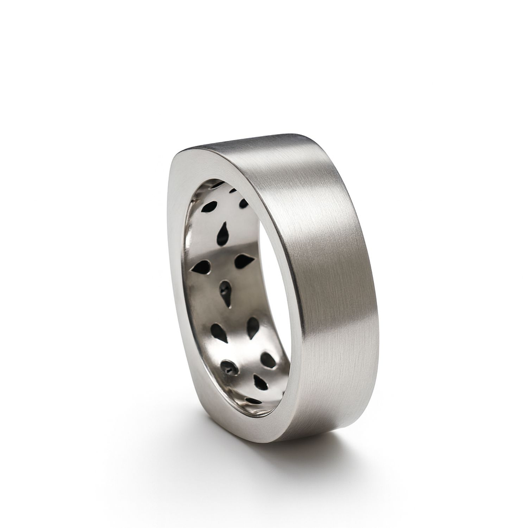 Anillo Oro Blanco 18kt Diamantes 55 Pts. Corte Prince 3